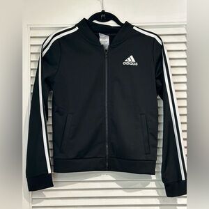 Set: Gently used Girls Adidas track suit and pants size 16 / Black
